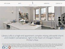 Tablet Screenshot of librarylofts.com